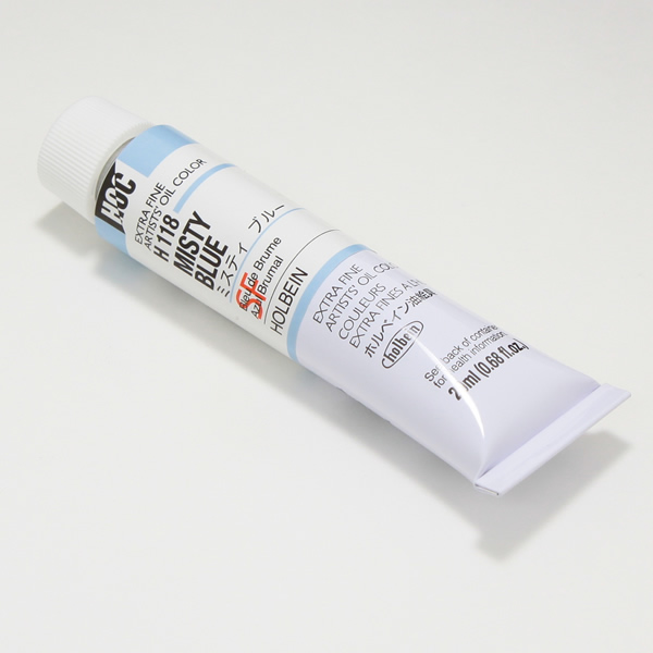 ホルベイン油絵具 H118 ミスティブルー (6号)