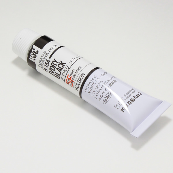 ホルベイン油絵具 H154 アイボリブラック (6号)