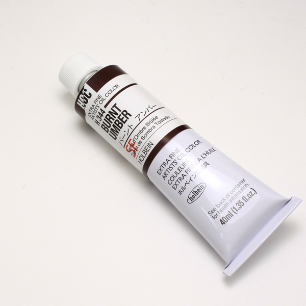 ホルベイン油絵具 H344 バーントアンバー (9号)