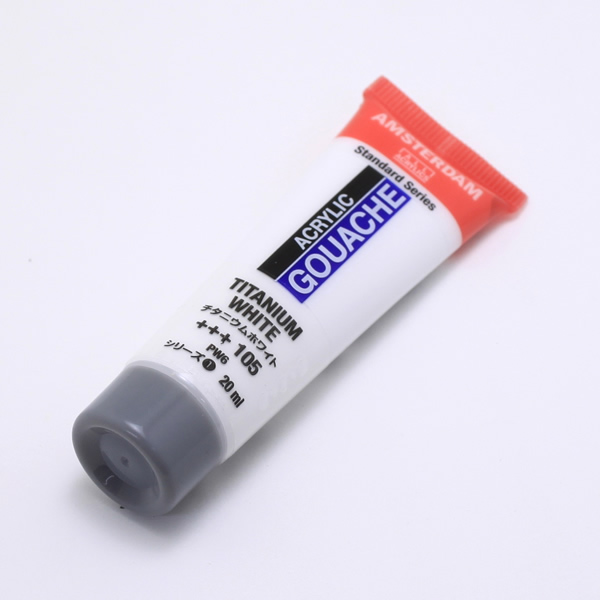 アムステルダムアクリリックガッシュ20ml チタニウムホワイト