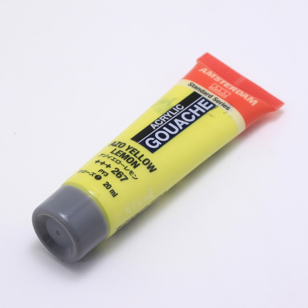 アムステルダムアクリリックガッシュ20ml アゾイエローレモン