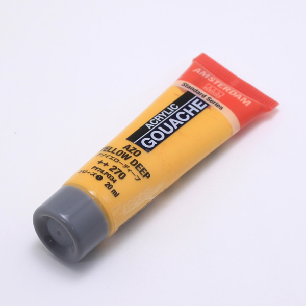 アムステルダムアクリリックガッシュ20ml アゾイエローディープ