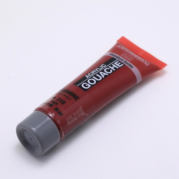 アムステルダムアクリリックガッシュ20ml カーマイン