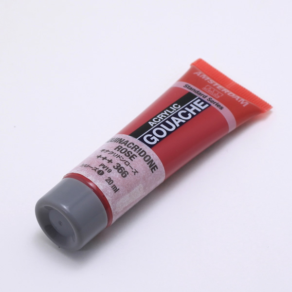 アムステルダムアクリリックガッシュ20ml キナクリドンローズ