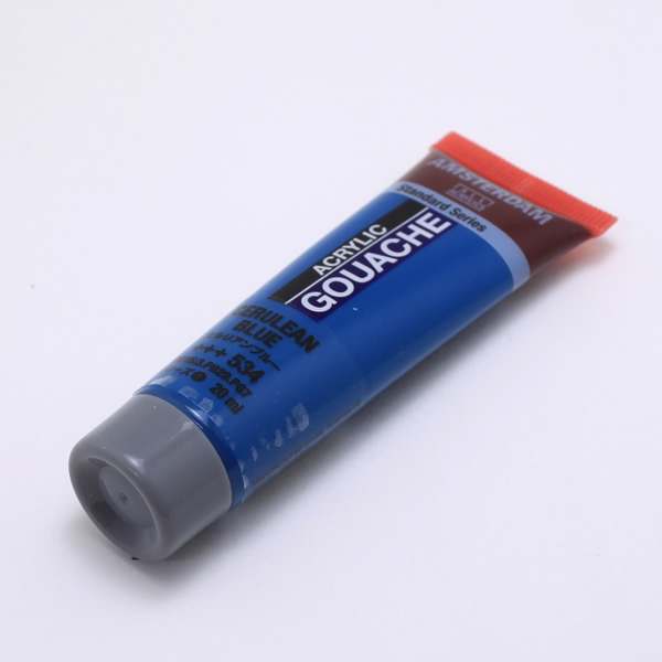 アムステルダムアクリリックガッシュ20ml セルリアンブルー
