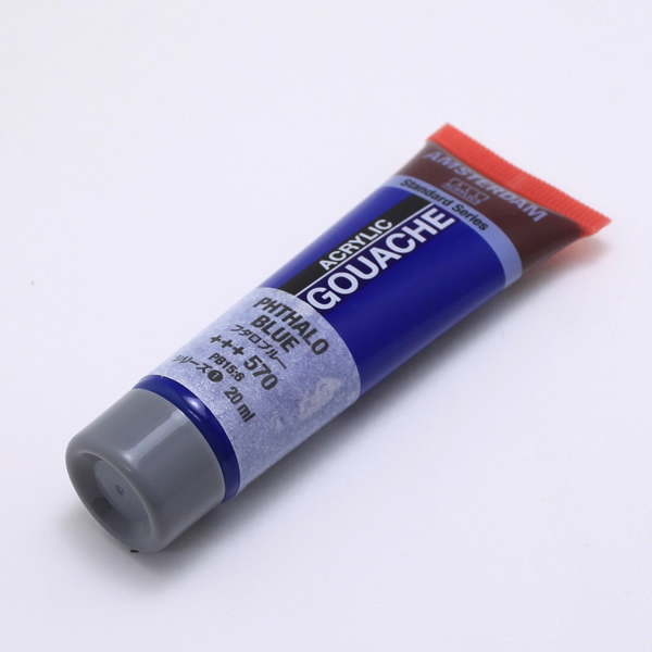 【廃色・在庫限り】アムステルダムアクリリックガッシュ20ml フタロブルー