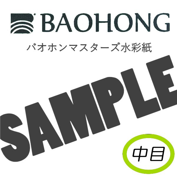 バオホンマスターズ水彩紙<300g> 【中目】おためしサンプル