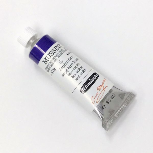 ムッシーニ油絵具 479 サファイアブルー(旧コバルトブルートーン)  9号35ml