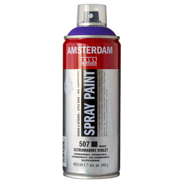 アムステルダムスプレーペイント400ml 507 ウルトラマリンバイオレット