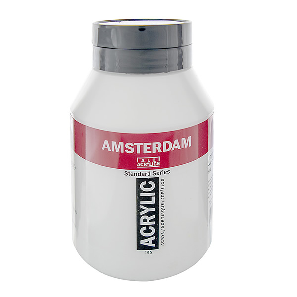 アムステルダムアクリリックカラー1000ml 105 チタニウムホワイト