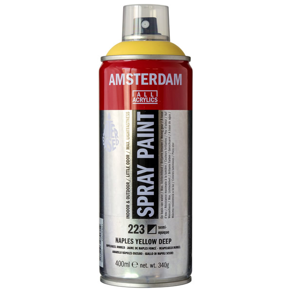 アムステルダムスプレーペイント400ml 223 ネープルス イエローディープ