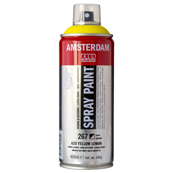 アムステルダムスプレーペイント400ml 267 アゾイエローレモン