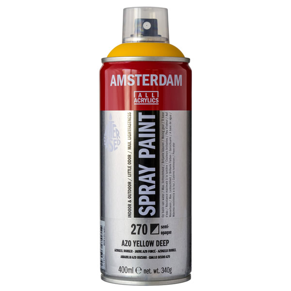 アムステルダムスプレーペイント400ml 270 アゾイエローディープ