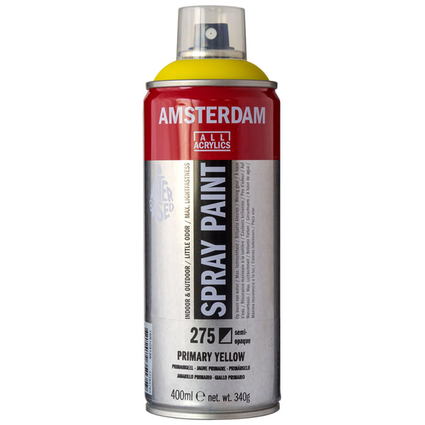 アムステルダムスプレーペイント400ml 275 プライマリーイエロー