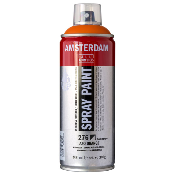 アムステルダムスプレーペイント400ml 276 アゾオレンジ