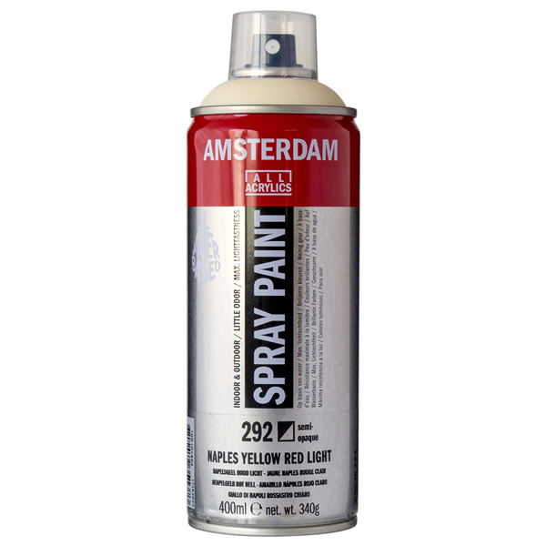 アムステルダムスプレーペイント400ml 292 ネープルス イエローレッドライト
