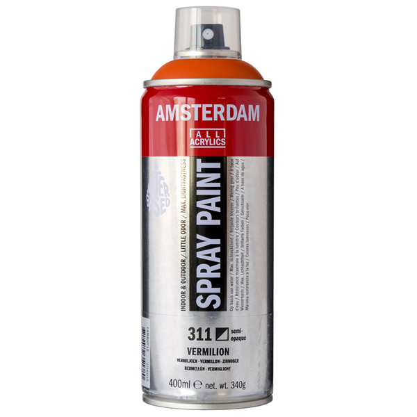 アムステルダムスプレーペイント400ml 311 バーミリオン