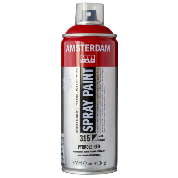 アムステルダムスプレーペイント400ml 315 ピロールレッド
