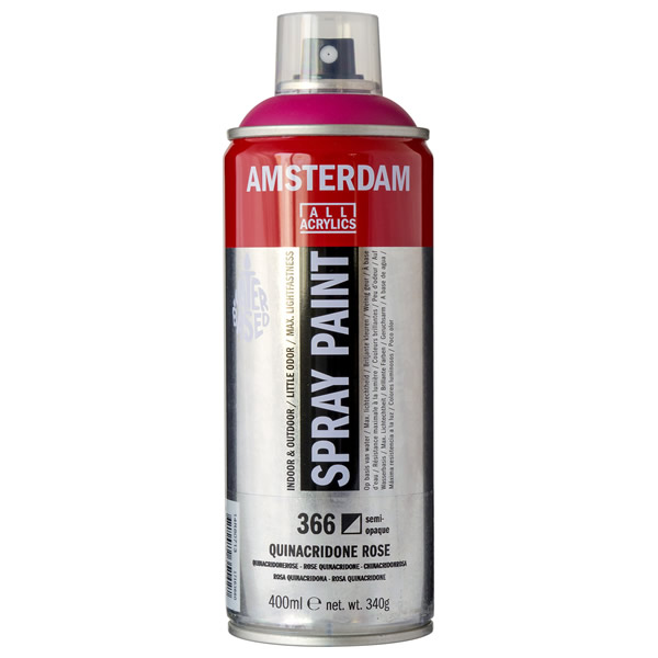 アムステルダムスプレーペイント400ml 366 キナクリドンローズ