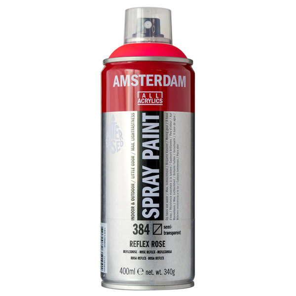 アムステルダムスプレーペイント400ml 384 リフレックスローズ