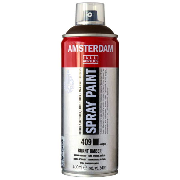 アムステルダムスプレーペイント400ml 409 バーントアンバー