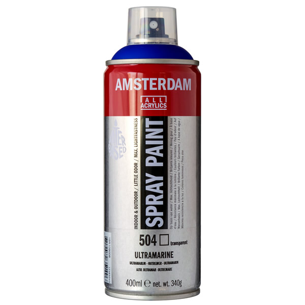 アムステルダムスプレーペイント400ml 504 ウルトラマリン