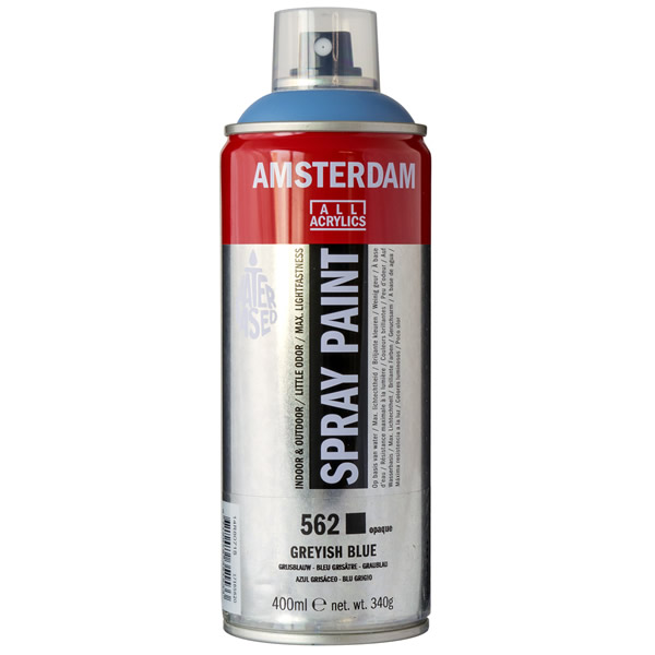 アムステルダムスプレーペイント400ml 562 グレーイッシュブルー