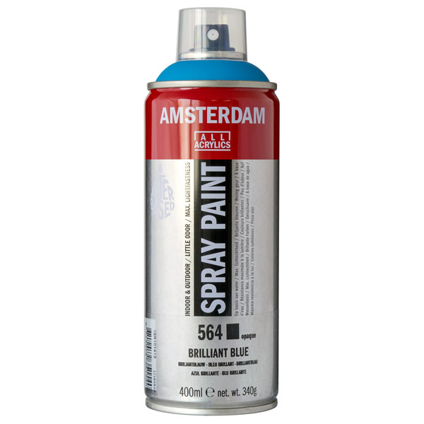 アムステルダムスプレーペイント400ml 564 ブリリアントブルー