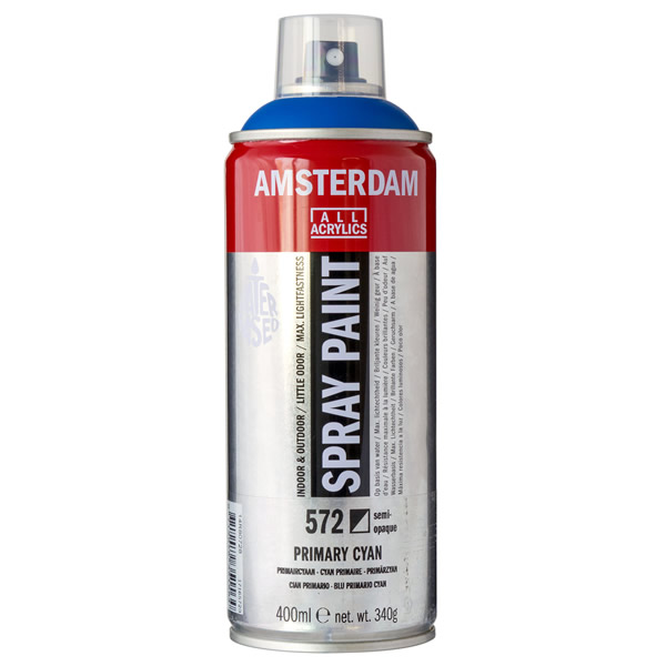 アムステルダムスプレーペイント400ml 572 プライマリーシアン