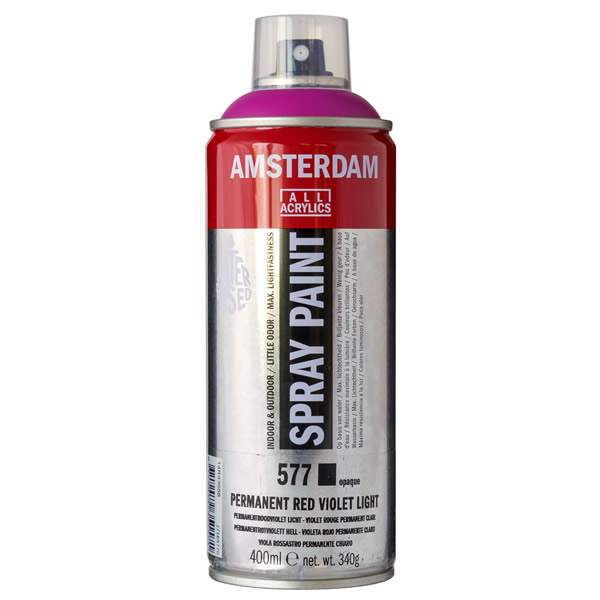 アムステルダムスプレーペイント400ml 577 パーマネントレッドバイオレットライト