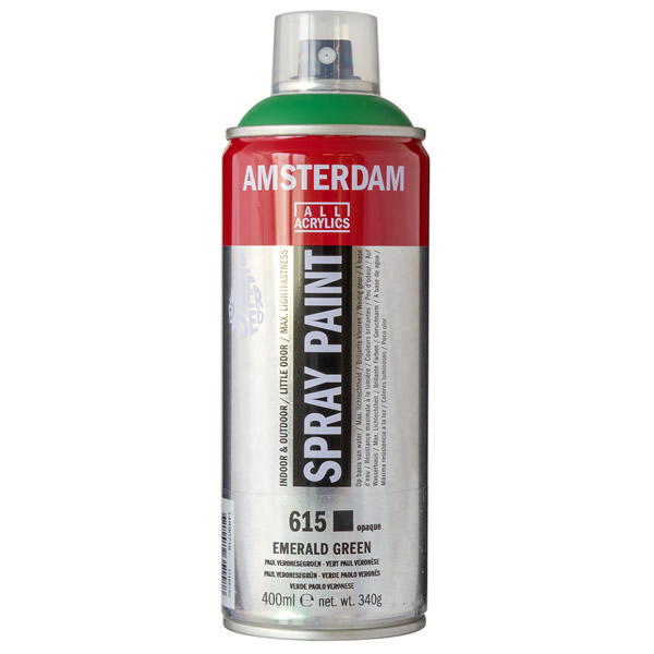 アムステルダムスプレーペイント400ml 615 エメラルドグリーン