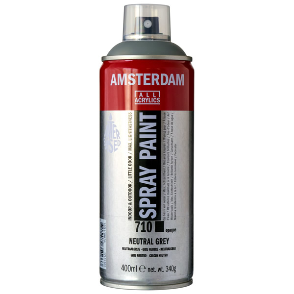 アムステルダムスプレーペイント400ml 710 ニュートラルグレー
