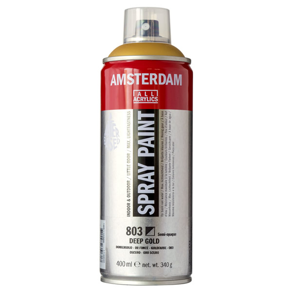 アムステルダムスプレーペイント400ml 803 ディープゴールド