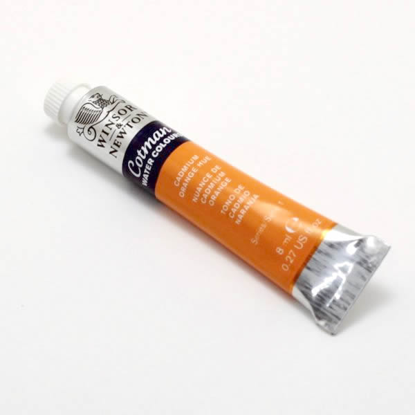コットマンウォーターカラー 8ml 090 カドミウムオレンジヒュー