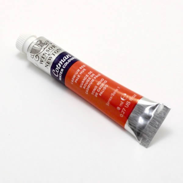 コットマンウォーターカラー 8ml 103 カドミウムレッドペールヒュー
