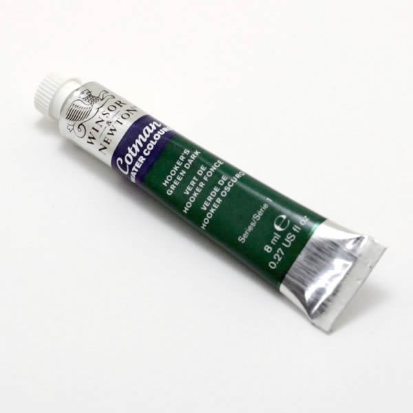 コットマンウォーターカラー 8ml 312 フーカスグリーンダーク