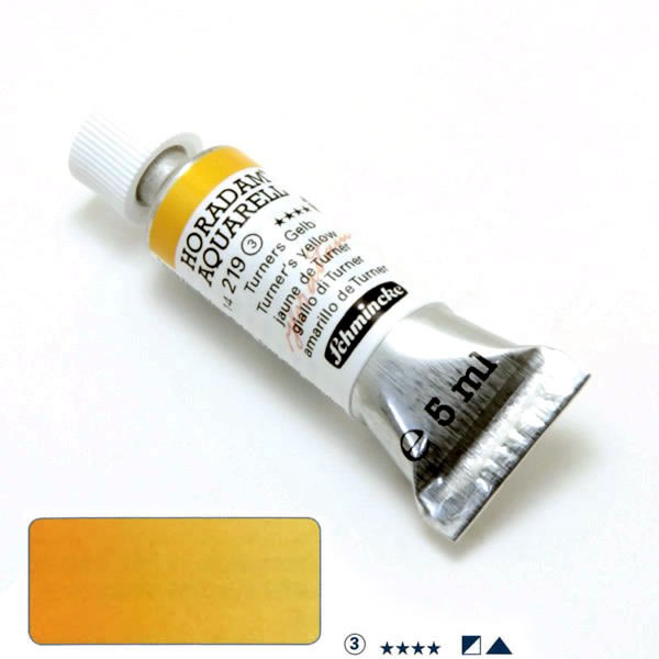 ホラダム水彩絵具 219 ターナーズイエロー(5ml)