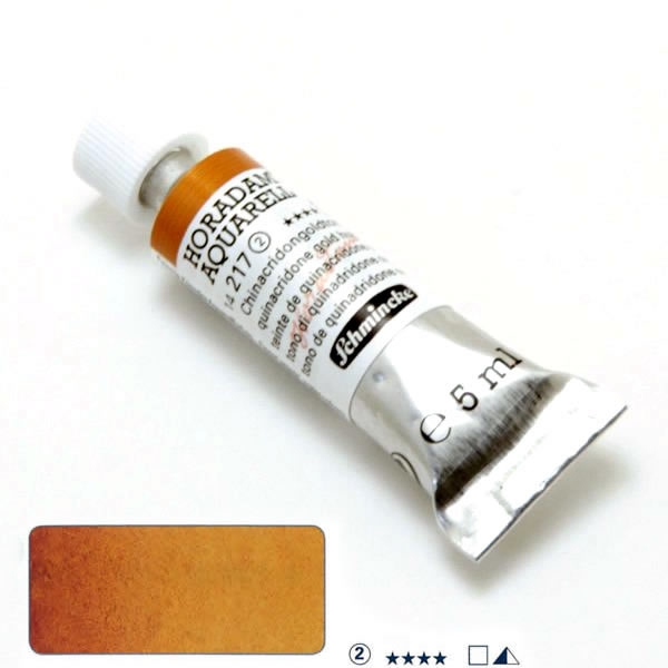 ホラダム水彩絵具 217 キナクリドンゴールドヒュー(5ml)