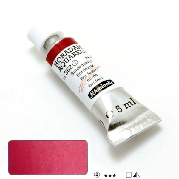 ホラダム水彩絵具 362 ボルドー(5ml)