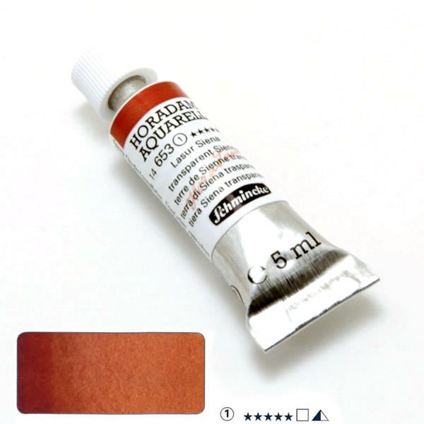 ホラダム水彩絵具 653 トランスペアレントシェンナ(5ml)