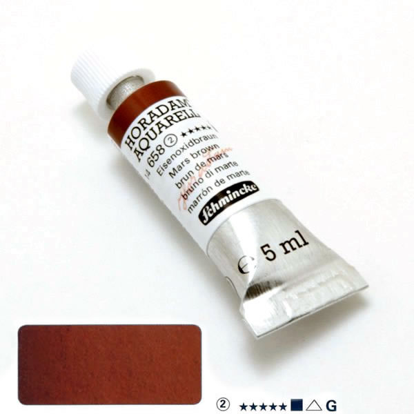 ホラダム水彩絵具 658 マースブラウン(5ml)
