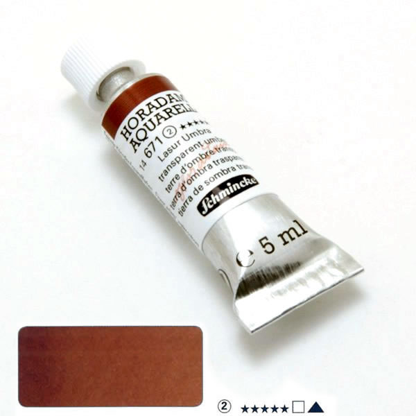 ホラダム水彩絵具 671 トランスペアレントアンバー(5ml)