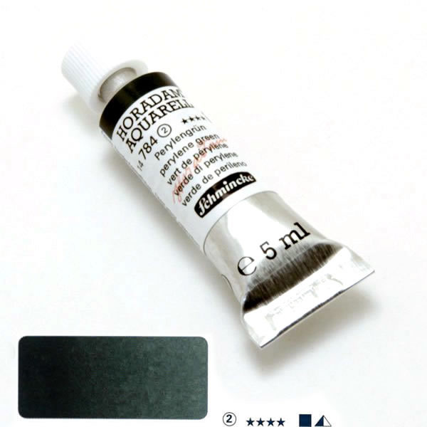 ホラダム水彩絵具 784 ペリレングリーン(5ml)