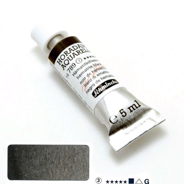 ホラダム水彩絵具 789 ヘマタイトブラック(5ml)