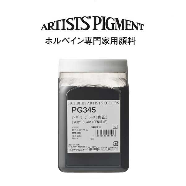 ホルベイン 専門家用顔料 #600 PG345 アイボリブラック(真正)