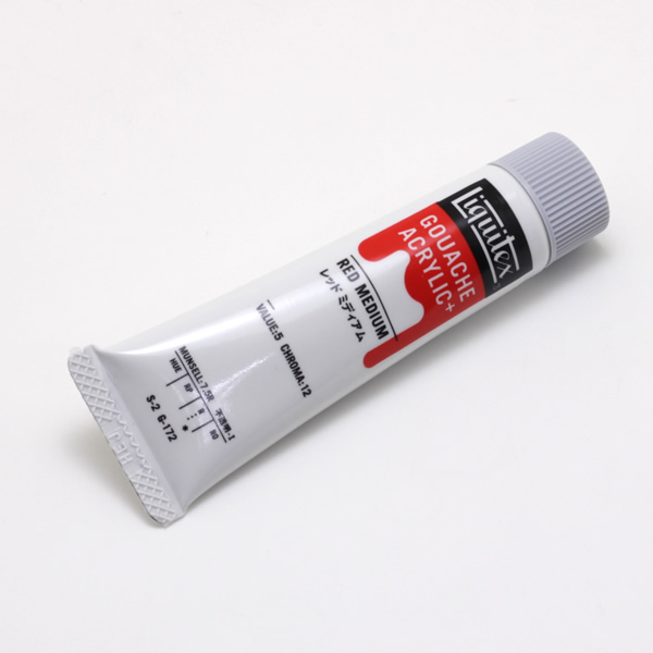 リキテックス ガッシュプラス 20ml レッド ミディアム