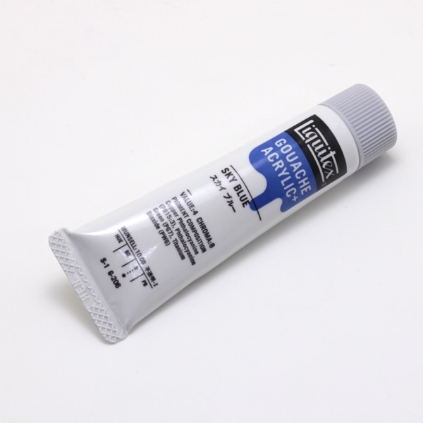 リキテックス ガッシュプラス 20ml スカイ ブルー