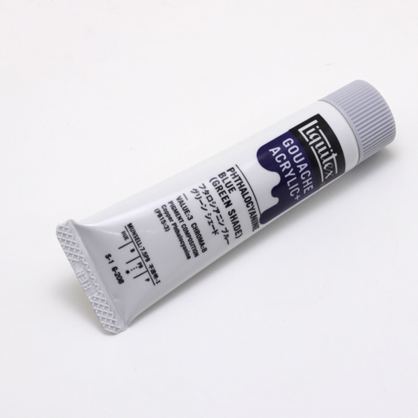リキテックス ガッシュプラス 20ml フタロシアニンブルーグリーンシェード