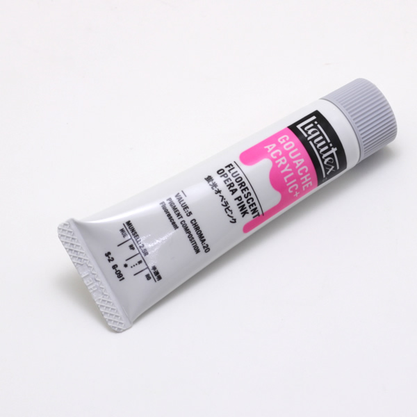 リキテックス ガッシュプラス 20ml 蛍光オペラピンク