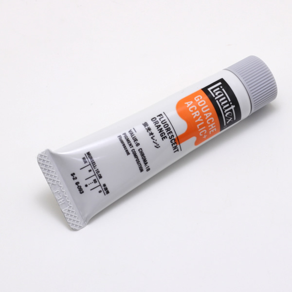 リキテックス ガッシュプラス 20ml 蛍光オレンジ